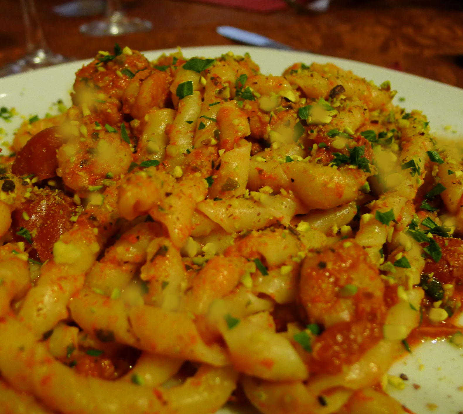 Pesto alla Trapanese with Busiate Pasta