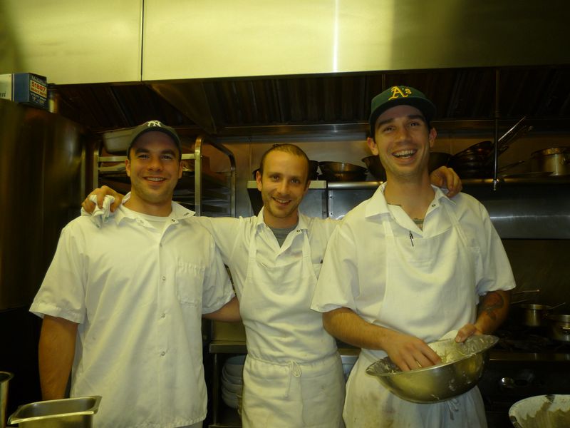 Matt, Chef David Gould and Dominic