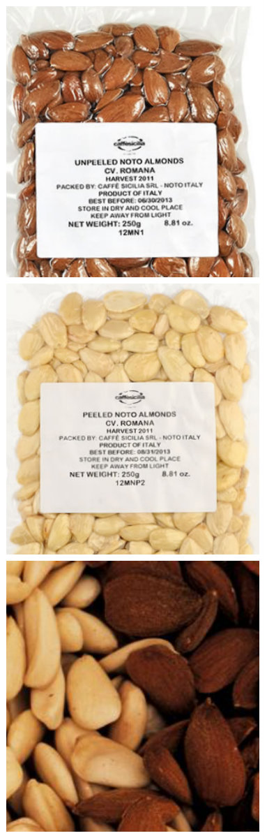 The Romana almonds from Noto in La Cucina Italiana Italy's Best Almonds