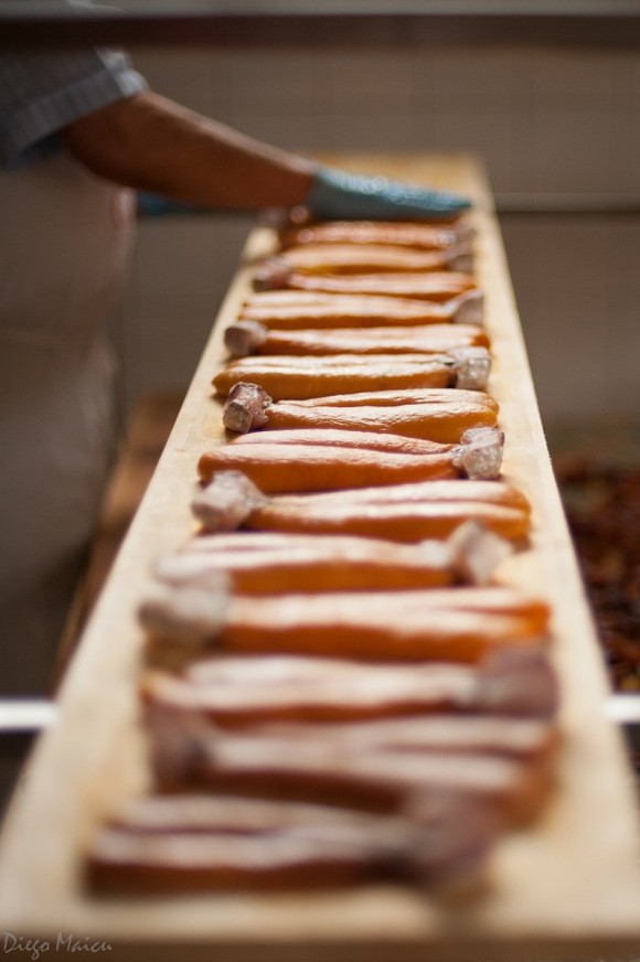 Bottarga drying