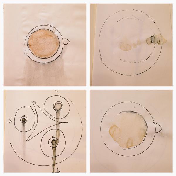 coffee painting