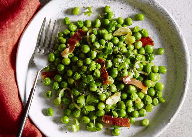 piselli and prosciutto alla romana recipe