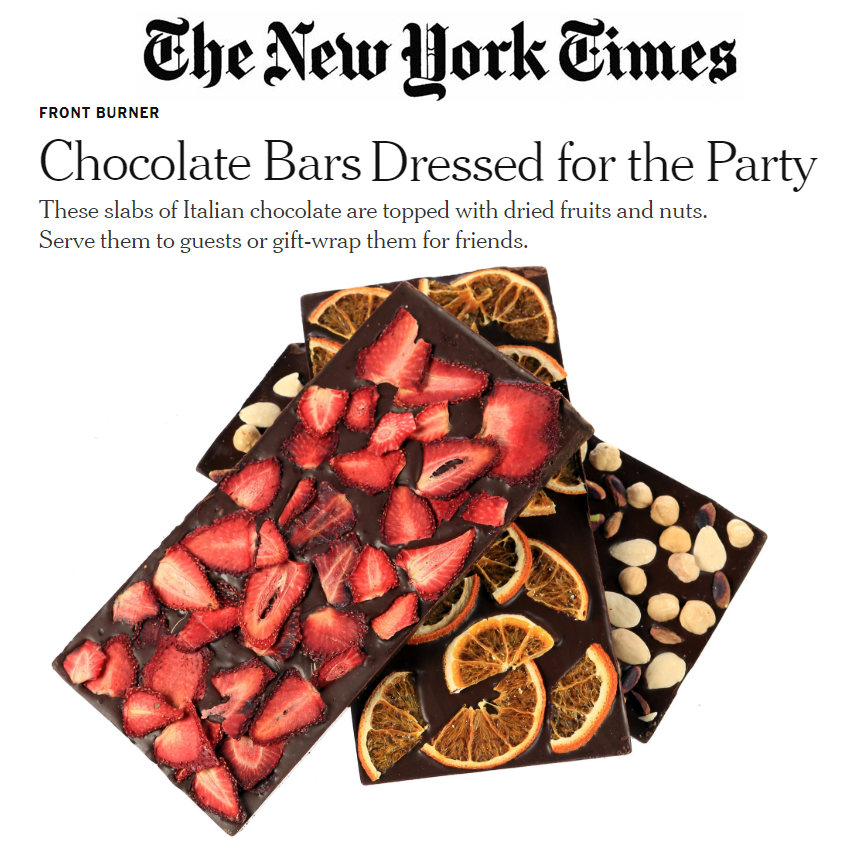 In the New York Times Gustiamo Marco Colzani bean to bar chocolate Florence Fabricant