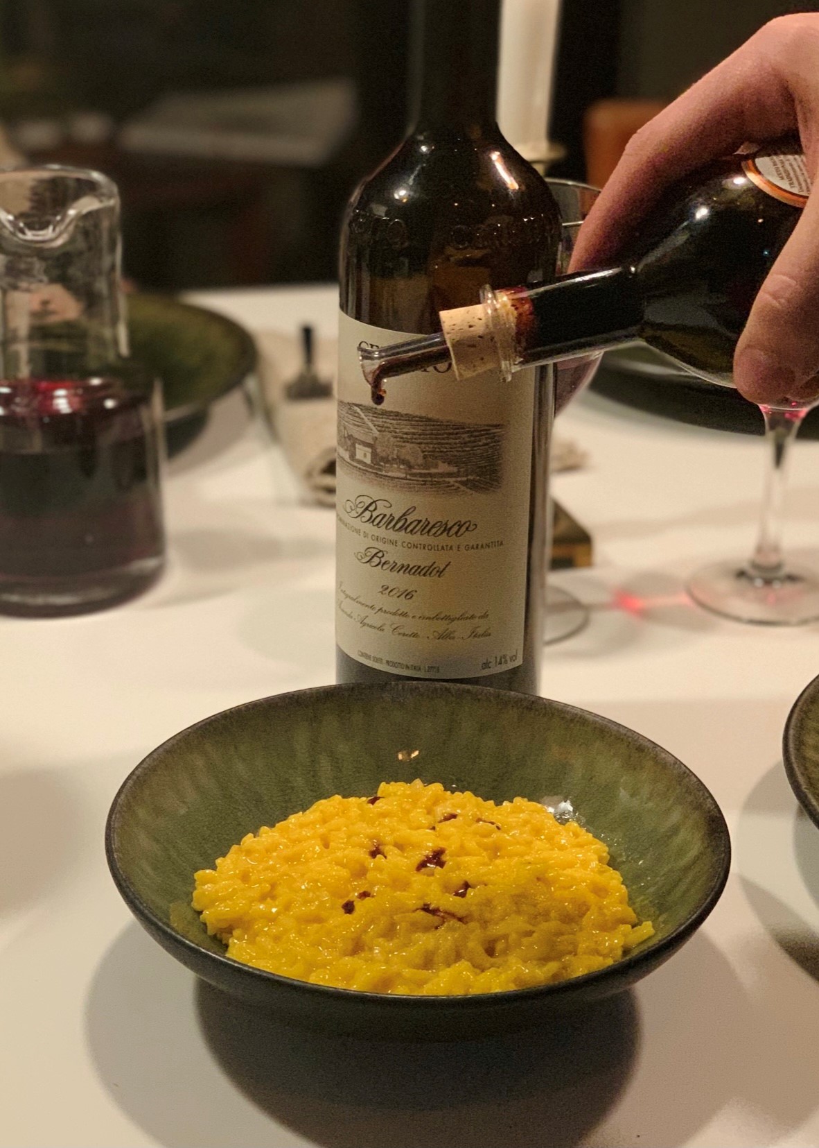 Risotto Saffron and Traditional Balsamic Vinegar