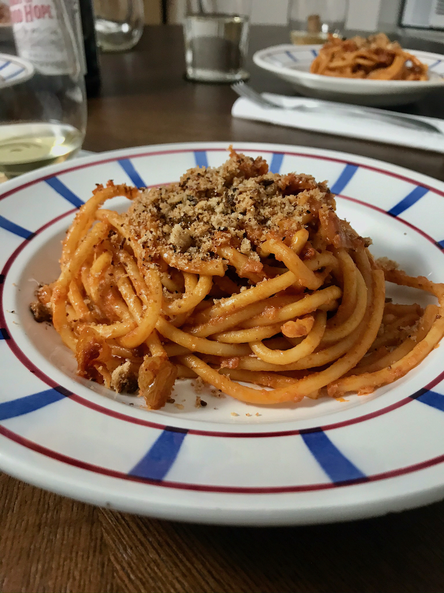 Gustiamo Recipe Sicilian Pasta With Anchovies and Toasted Breadcrumbs