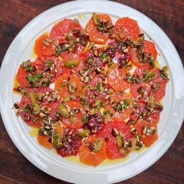 citrus castelvetrano salad