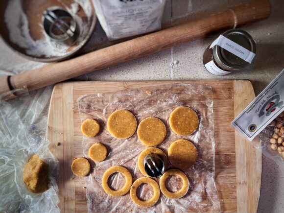 cutting cookies 