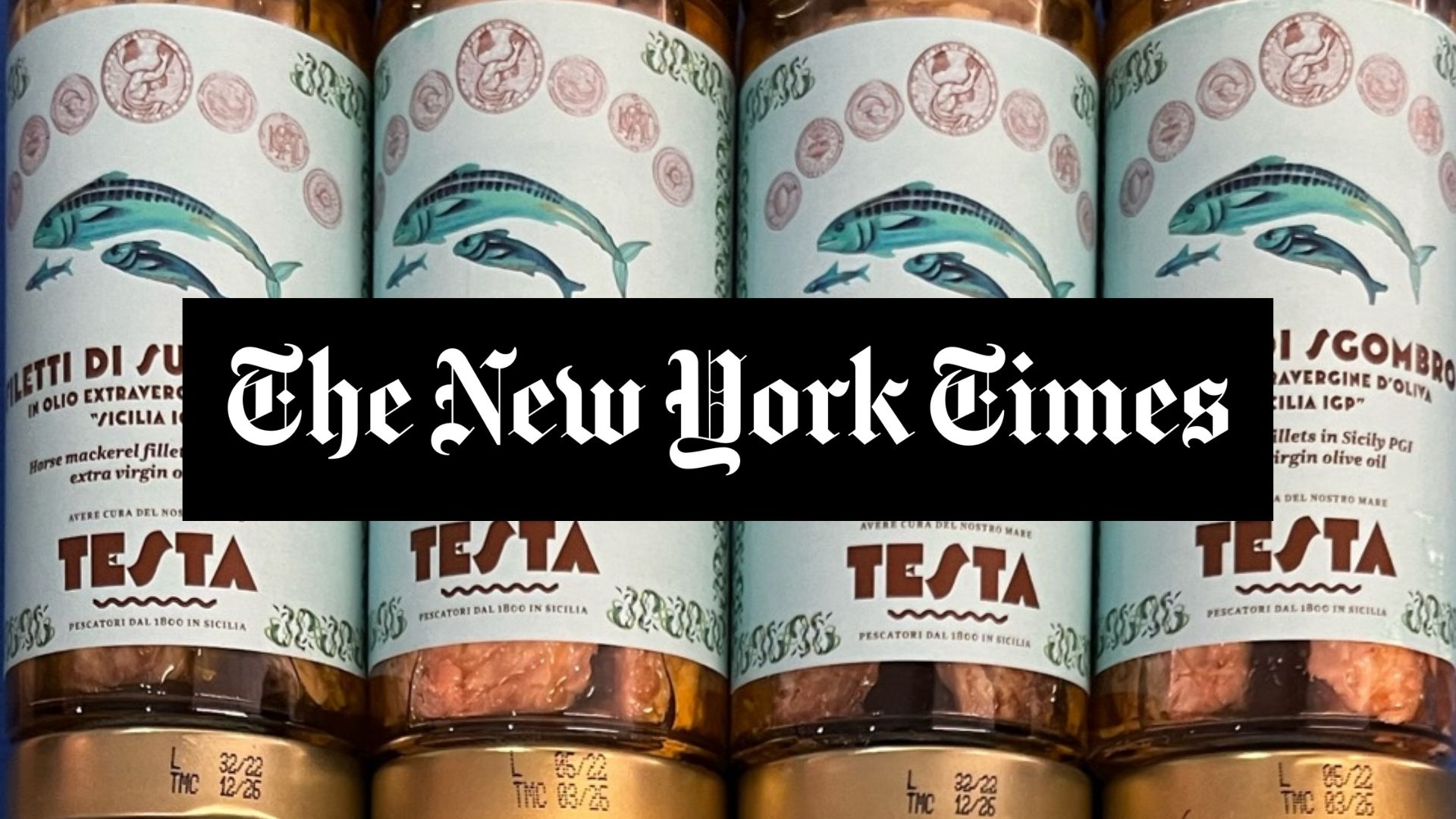 New York Times testa conserve sgombro sugarello mackerel
