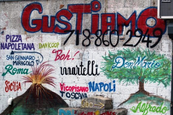 gustiamo graffitti wall bronx