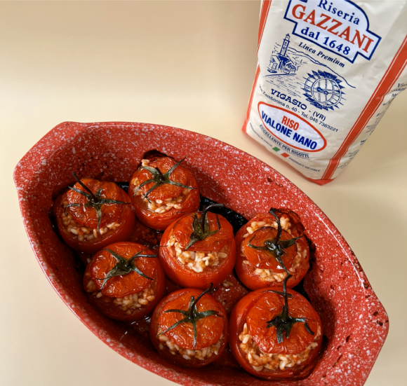 pomodori ripieni di riso vialone nano